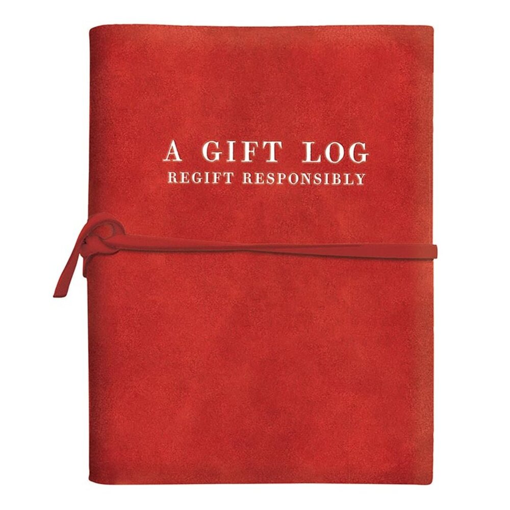 Face to Face Red Suede Journal - Gift Guide: Regift Responsibly/NWT
